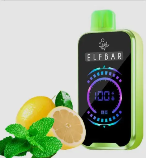 ELFBAR FS18000 LEMON MINT FLAVOUR SMOKING VAPE