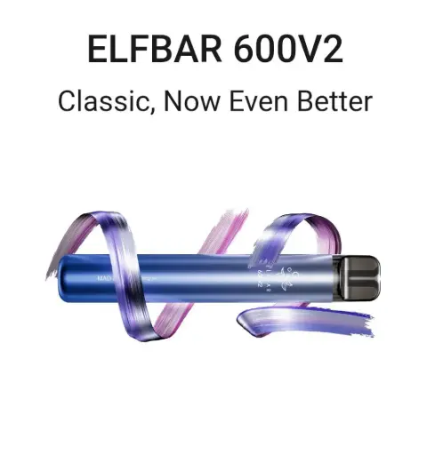 ELFBAR 600V2 SMOKING VAPE 1200 TIME USED